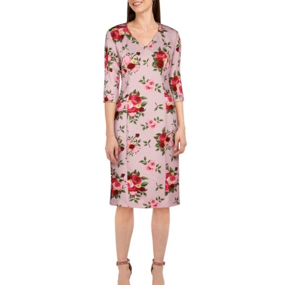 ChicStar Dresses & Skirts - Vintage Rose Women’s Pencil Dress Pale Pink floral
Brand New